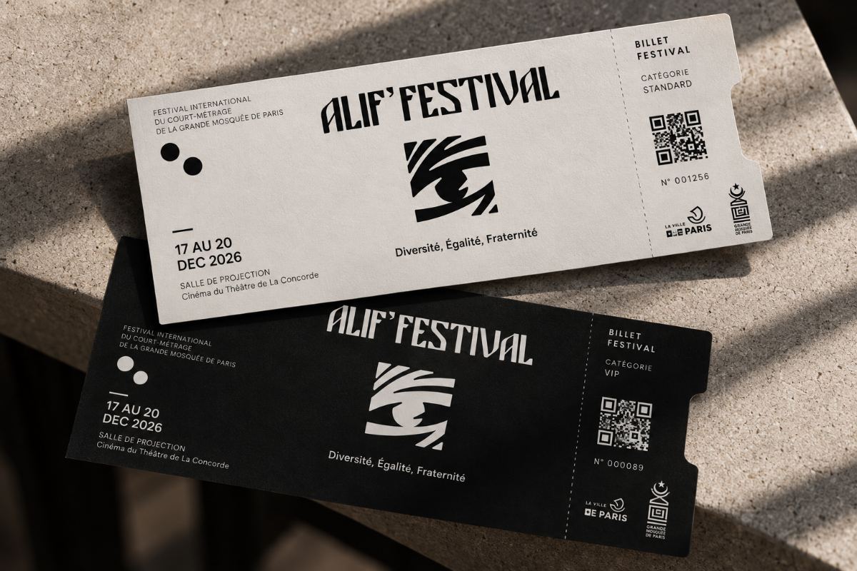 Billets Alif'Festival, versions standard et VIP